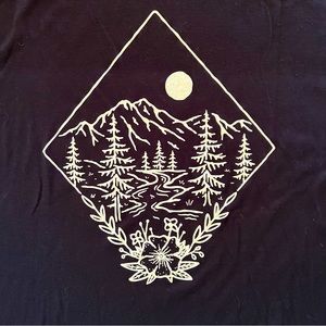 Take me to the wildflowers custom print Bella Canvas boxy tank size medium